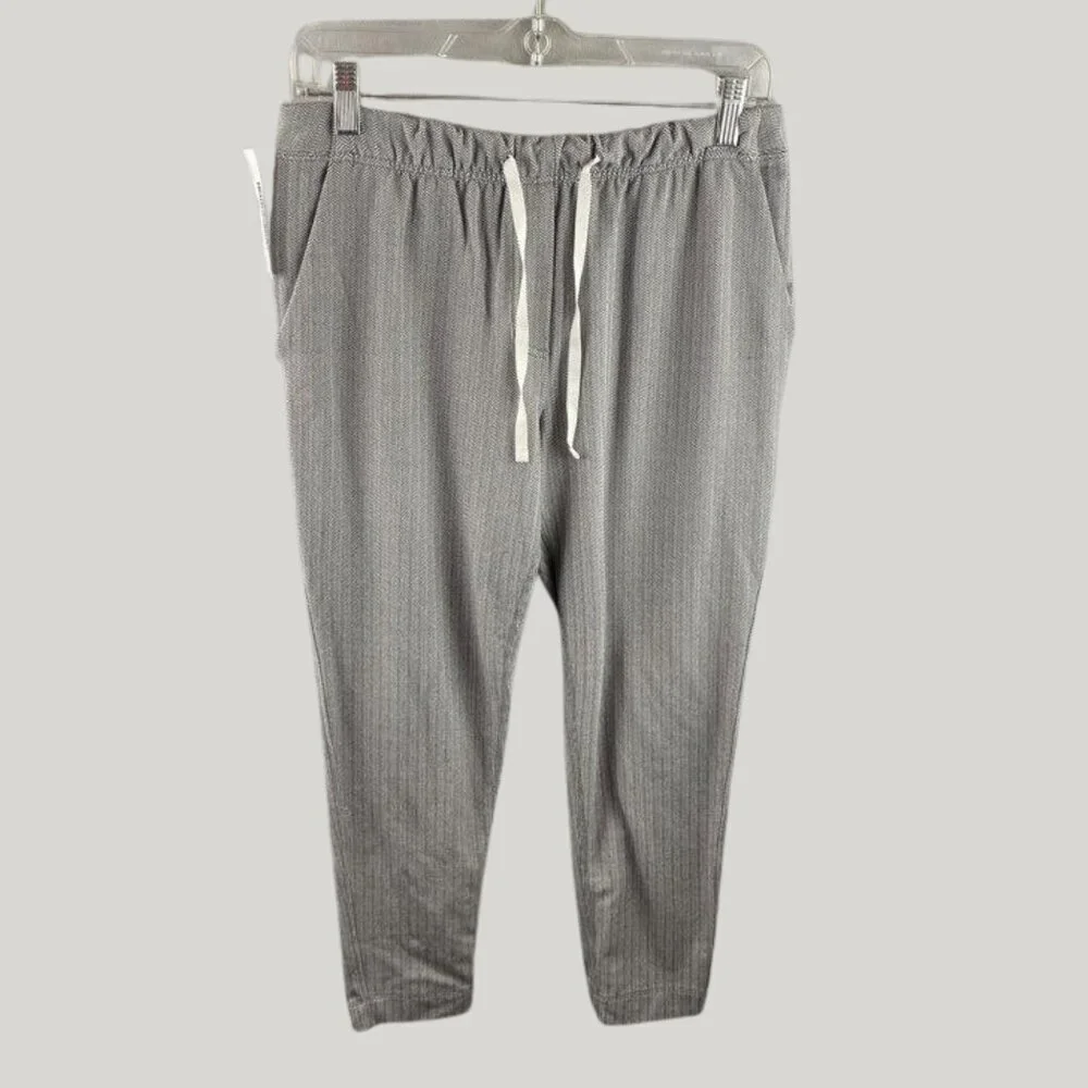 Lululemon Jet Crop Slim Herringbone - Size 6 - White Slate